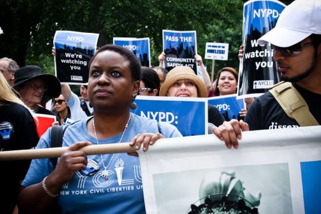 A protest against stop and frisk in NYC in 2012.